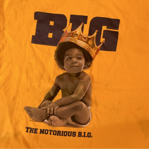 The Notorious B.I.G Yellow Tee Shirt. Size 2X - Picture 1 of 7